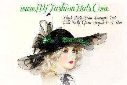 Hats For Horse Races "Gina" - We sell ladies black Kentucky Derby hats