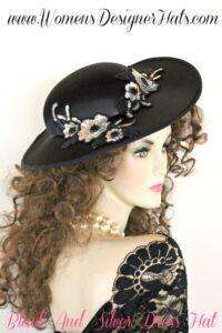 <META NAME=Formal Satin Dress Hat For Women, NYDesignerHats.com