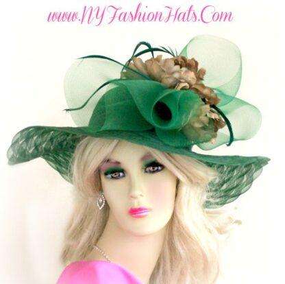 ladies designer hats with roses and flowers for horse racing events