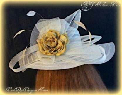 ladies ivory Church hats