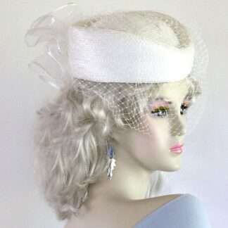 lavender purple pillbox formal hats