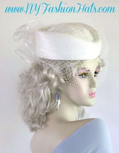 lavender purple pillbox formal hats