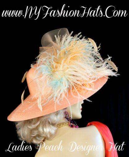 orange formal hats