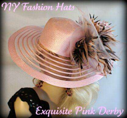 pink designer hats for women