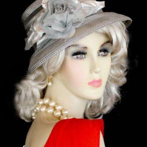 <META NAME="DESCRIPTION" CONTENT="Ladies Grey Church Hat For Formals Weddings Dress