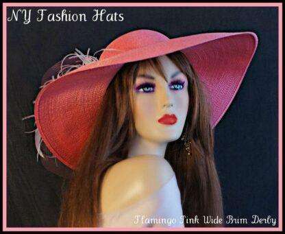 pastel fuchsia hats for formals and weddings