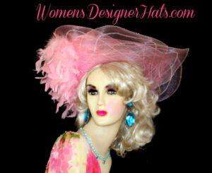 Pink Kentucky Derby Hats For Women, Hats For Horse Races