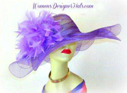 purple orange ivory designer hats">