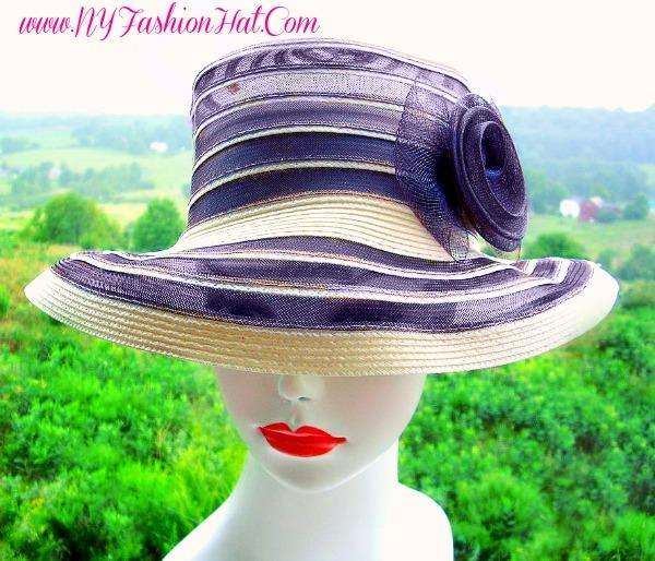 White Wedding Bridal Brides Formal Hat Ladies Fashion Hats  GR4 - Image 2