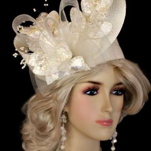 Hat Ivory Pillbox Pillboxes Wedding Fashion, Women's Designer Hats